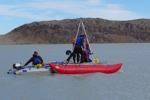 Moving the platform into position to core